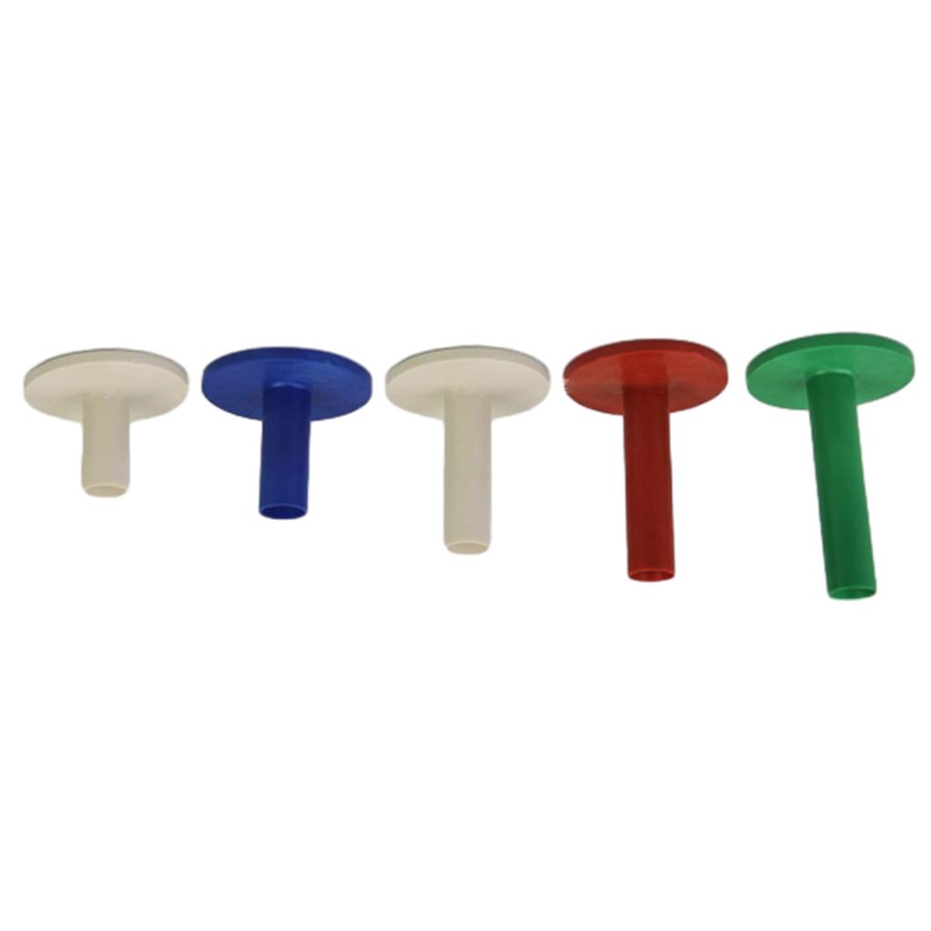 5Pcs Rubber Golf Tees High Performance Rubber Tees Holder Stable Training Ball Stand for Indoor Outdoor Practice Mat