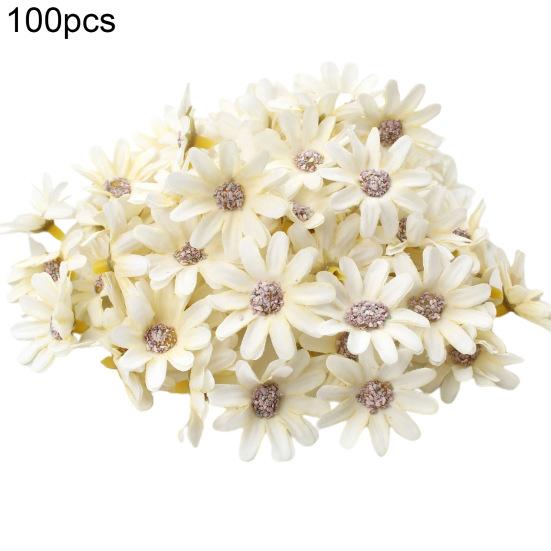 100 шт./пакет, искусственная голова цветка, без полива, антивозрастная, устойчивая к атмосферным воздействиям, прочная, красивая гирлянда, искусственный цветок, свадебный декор