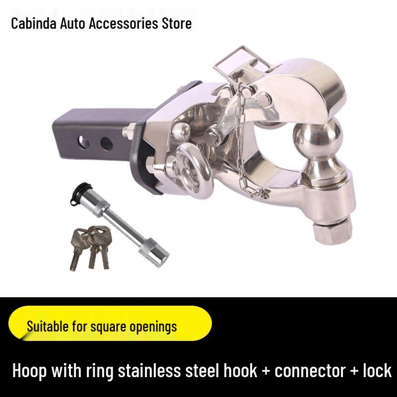 Совместимо с буксировочными крюками для Ford Bronco RV, буксировочными крюками «Голова тигра с квадратной пастью» и фаркопами.