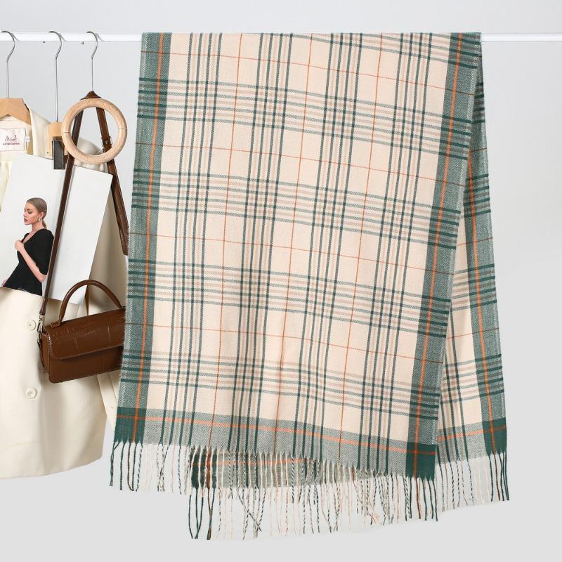 Fashion Classic Bagg Imitation Cashmere Scarf Women's Autumn and Winter Warm Shawl Student Warm Scarf