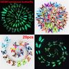 20pcs 10CM Luminous Butterfly PVC Simulation Butterfly Magnetic Home Decoration Children's Room Livin