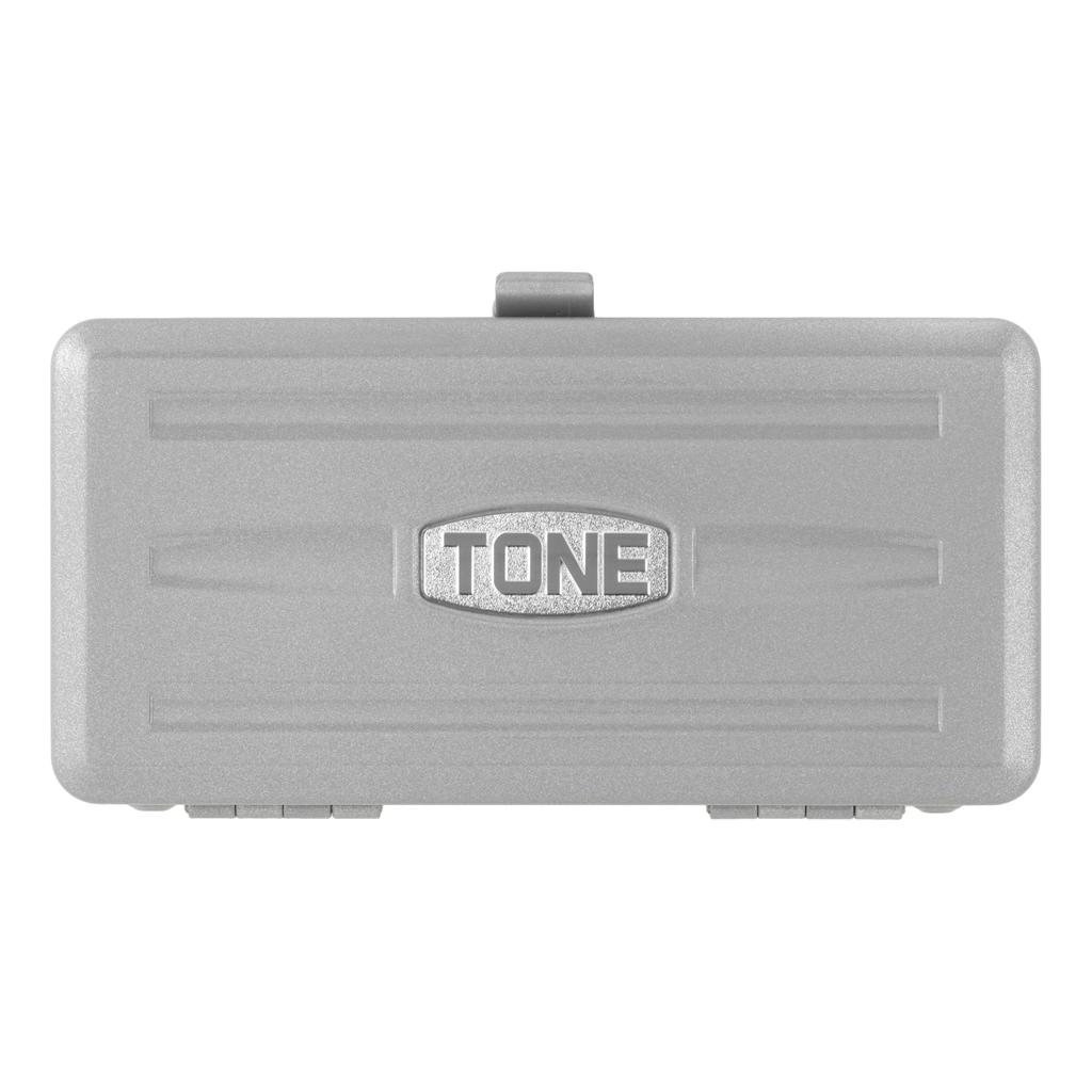 TONE 1800M Socket Wrench Includes 19 Pieces Set, 6.35mm (1/4") Drive, Silver,