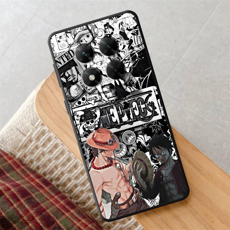 One Piece Comic Zoro Case for Xiaomi Redmi Note 7 8 12s 9 10 11 12 Pro 11s 9S 10S 13 14 Pro Plus Black Soft Phone Cover