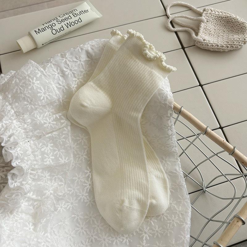 Thickened Warm Wool Socks For Women Cute Cartoon Sled Dog Mid-Leg Socks Cashmere Versatile Stack Socks