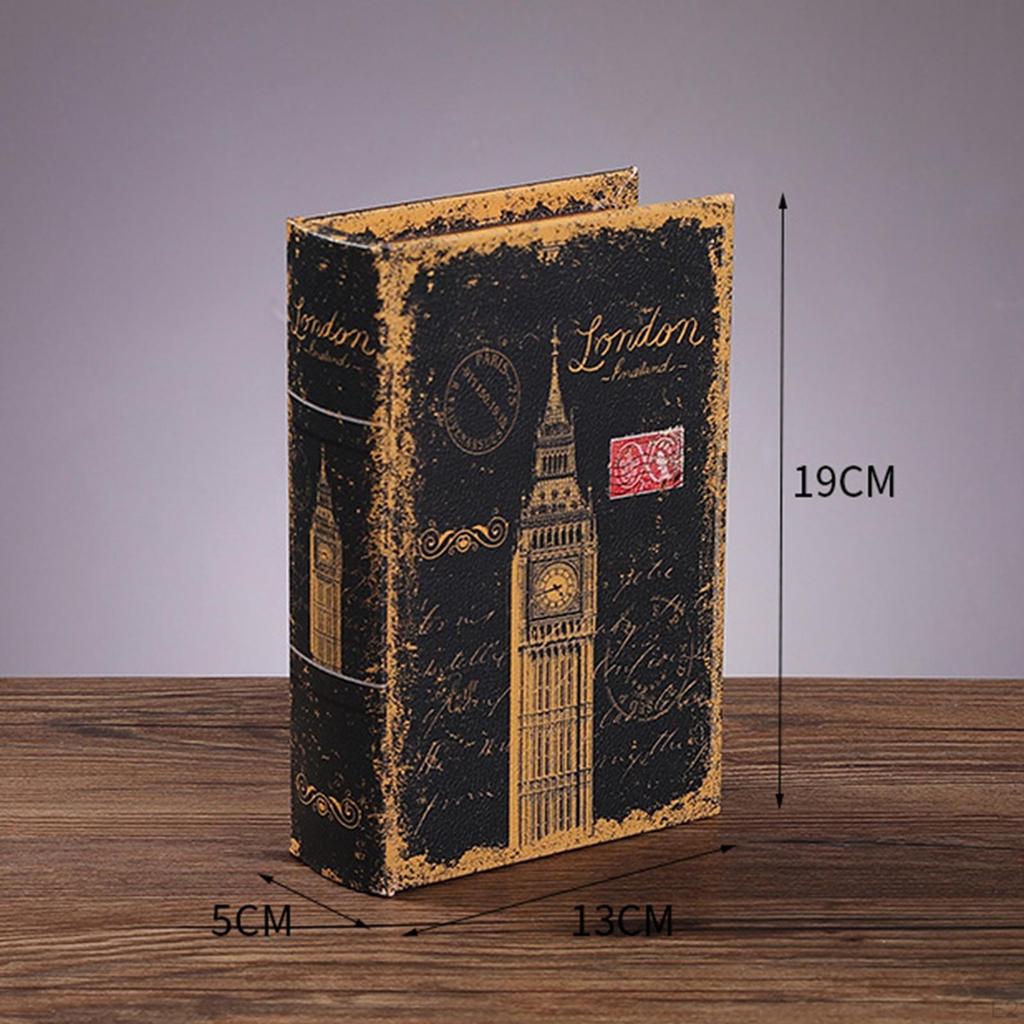 Модель книги-симулятора Миниатюрная коробка для хранения Роскошный футляр для ювелирных изделий для ТВ-тумбы Номер в отеле Спальня