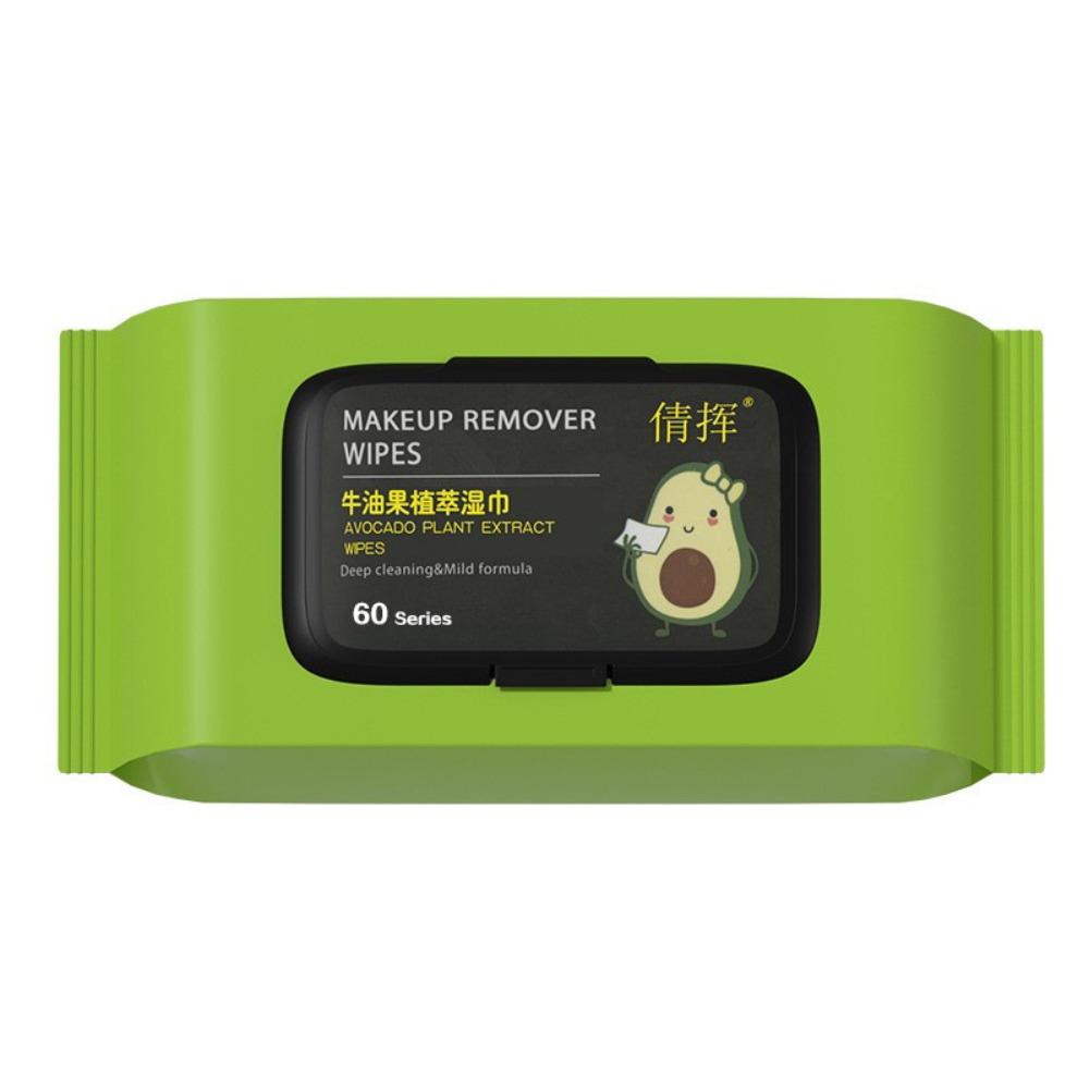 12/60/80PCS Cotton Facial Cleansing Wet Wipes Soft Makeup Remover Towel Makeup Removal Wipes Travel