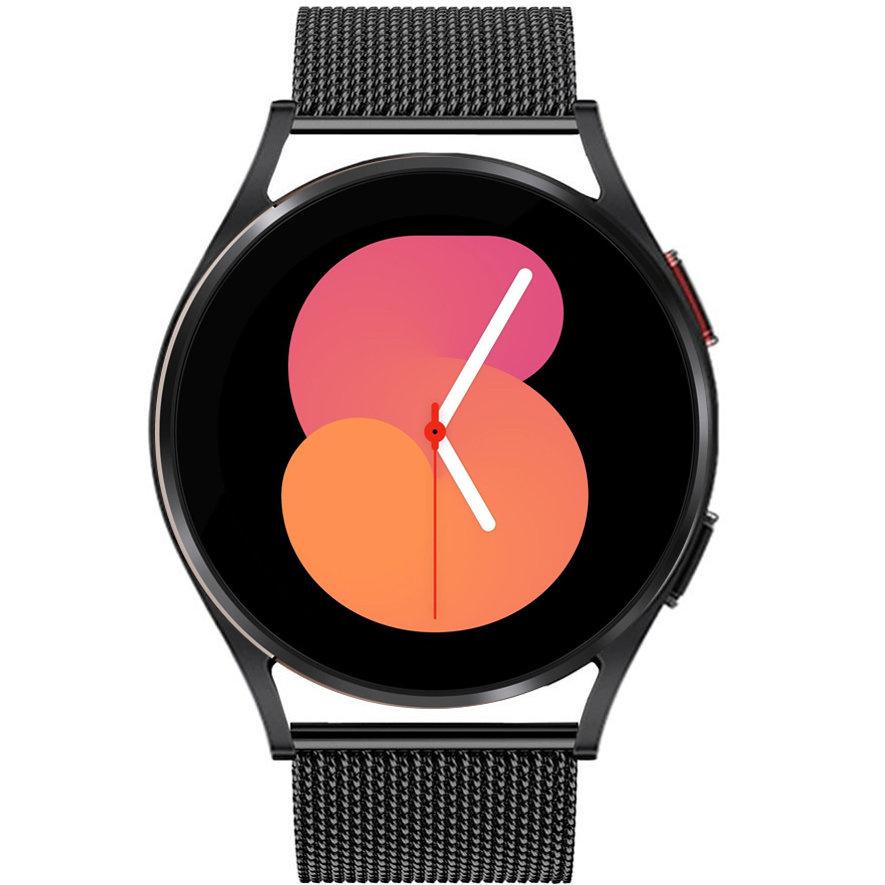 Bracelet + Case with Screen Protector for Samsung Galaxy Watch 5 40mm, Black