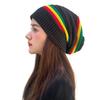 Stripe Colorful Decoration Hat Hiphop Unisex Knitted Hat Comfortable Warmth Hat for Fashionable Winter Wear