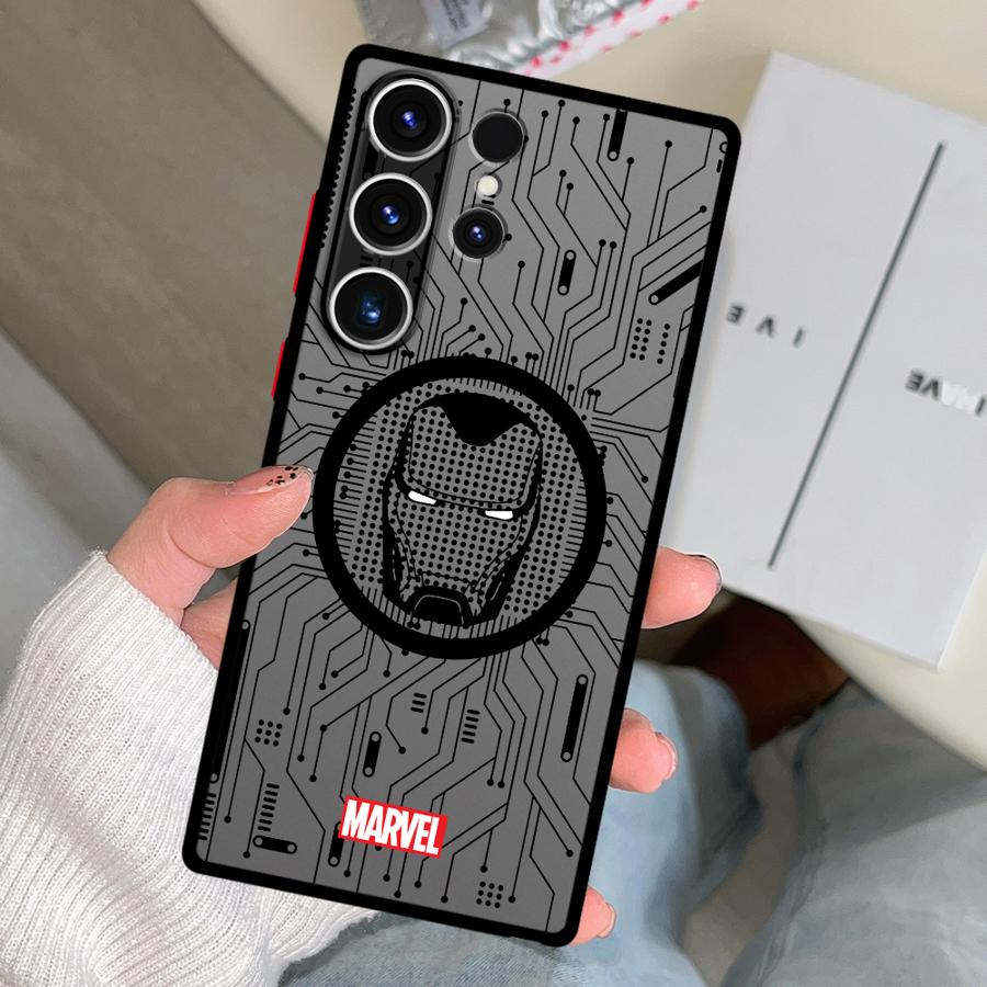 Чехол с логотипом героя Marvel для Samsung Galaxy S26 S22 Note 20 10+ S21 S20 S23 FE S25 Ultra S24 Plus Funda Чехол для телефона