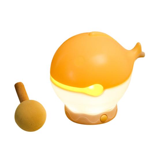 Деревянный ночник в виде рыбки, милая светодиодная лампа, ночник для детской комнаты, перезаряжаемая прикроватная сенсорная лампа, забавная игрушка для снятия стресса и домашний декор