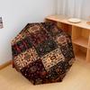 1 шт. Автоматический складной зонт - Ретро-узор, Портативный и складной дизайн с 8 спицами, Рождественские и Новогодние подарки
