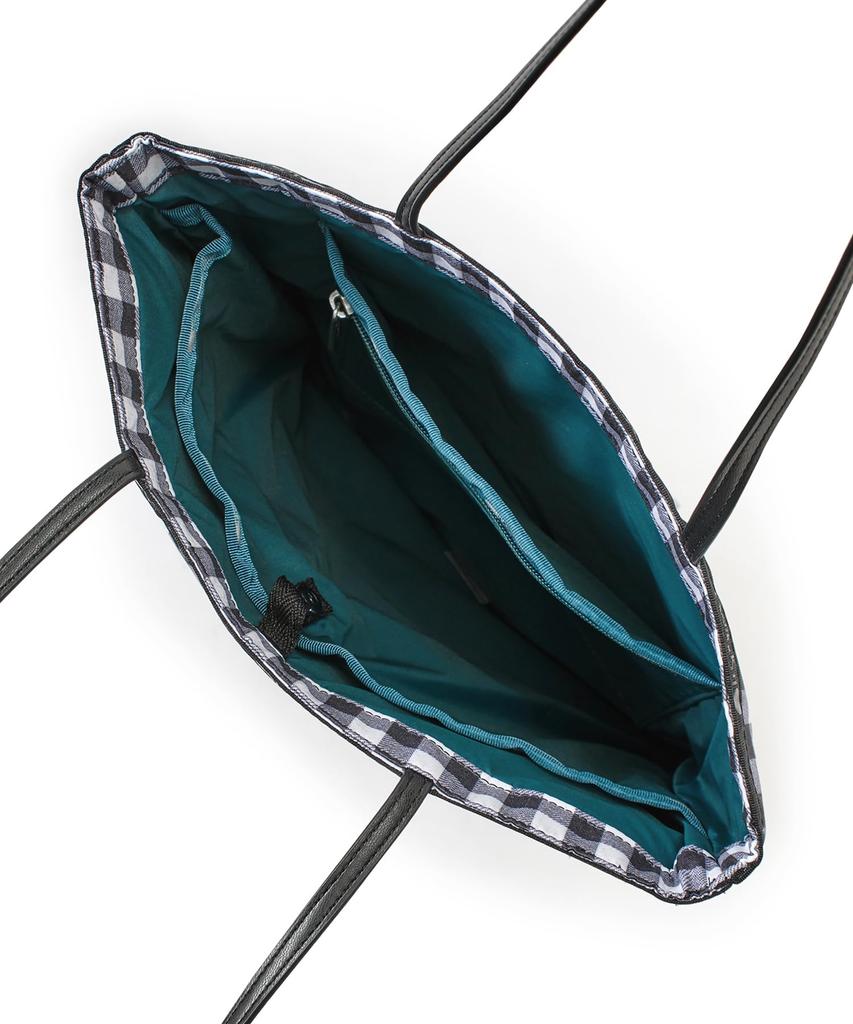 LeSportsac Official Tote Bag VERTICAL CITY Uptown TOTE/1083 Women's Gingham/Black