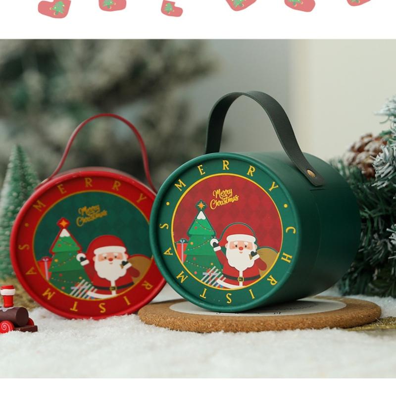 2025 Новый Рождественский Яблочный Бокс Подарочная Коробка Рождественский Сочельник Рождественская Коробка для Упаковки Фруктов Рождественская Подарочная Коробка (Исключая Яблоки)