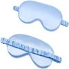 2 Pack Silk Sleep Mask for Travel and Home