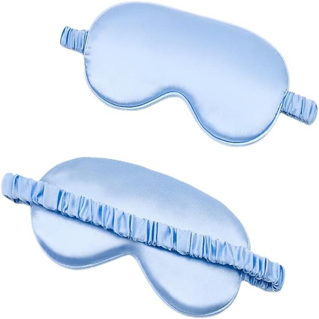 2 Pack Silk Sleep Mask for Travel and Home