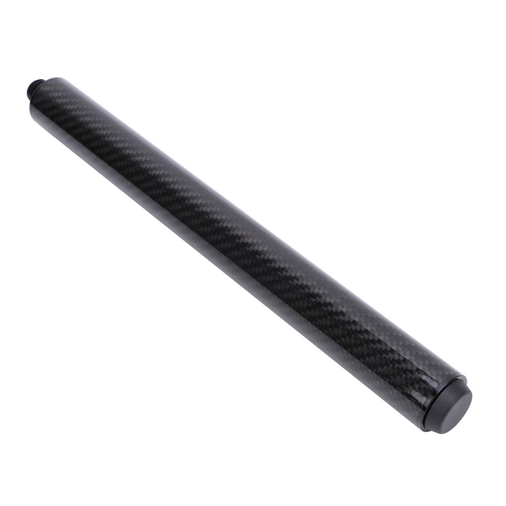 Pool Cue Extension Stick 12 Inch Carbon Fiber Billiards Cue Butt End Extender with Rear Plug for