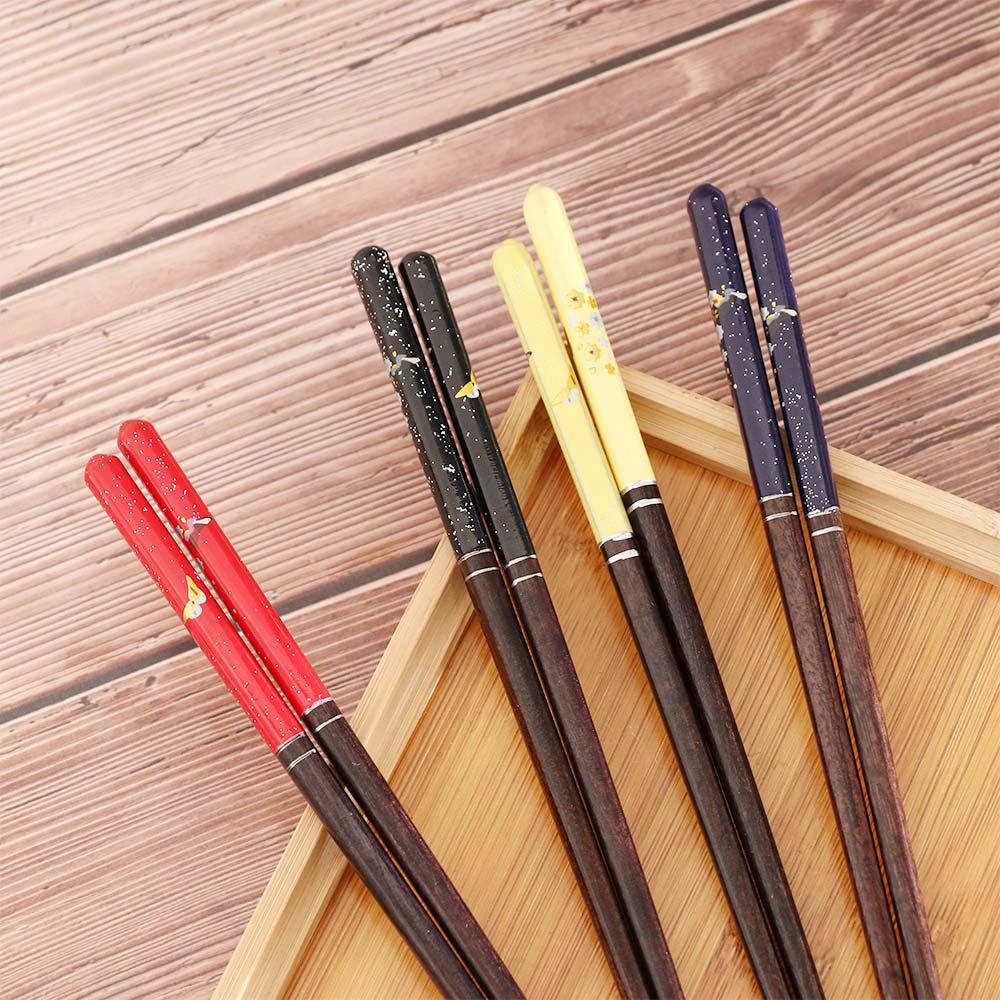 Restaurant Cherry Pattern Home Cooking Dinnerware Sushi Chopsticks Wooden Chopsticks Tableware