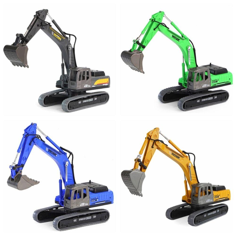 Flexible Joints Excavator Model Toy Rotatable Construction Vehicle Model  Collection