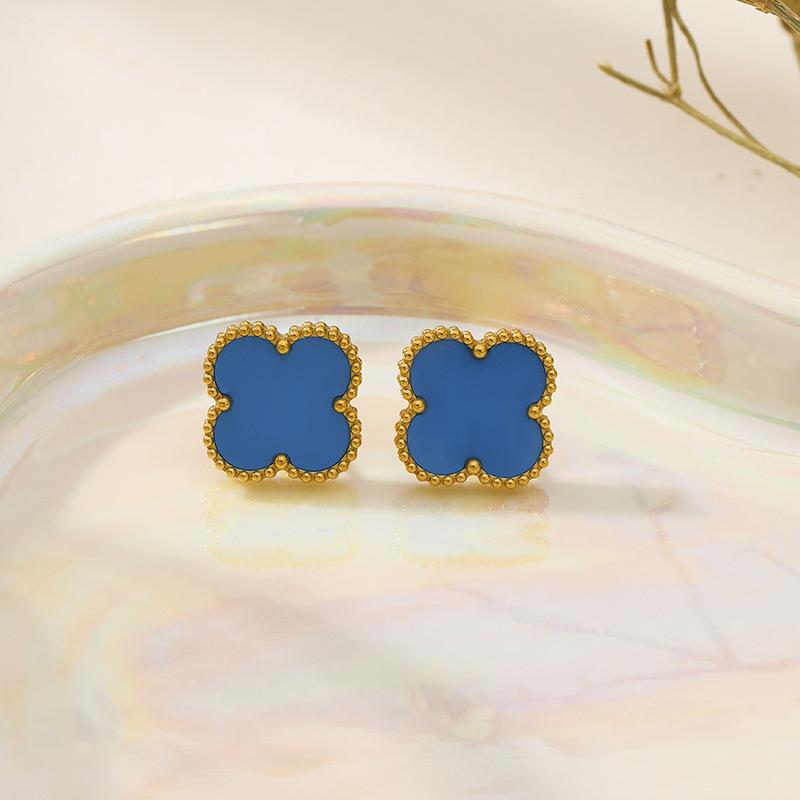 Серьги с четырьмя листочками клевера Модные серьги