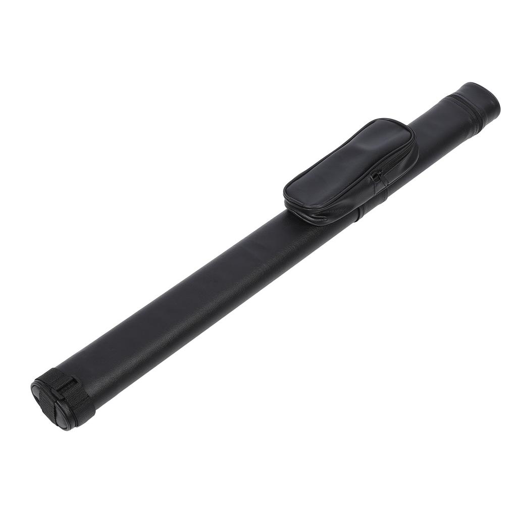 Pool Cue Case PU Portable Foldable Impact Resistant Adjustable Shoulder Strap Billiard Stick
