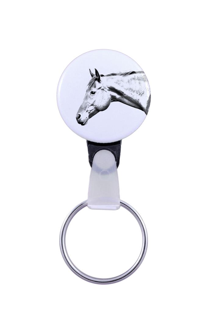 American Quarter Horse - unique keychain with a horse picture, handmade product, light and handy pendant from Art-Dog brand