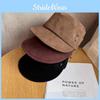 Solid Fashion Color Suede Women Casual Flat Top Hat For Autumn Winter And