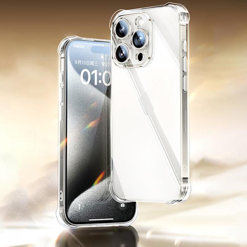 Прозрачный чехол для iPhone 15 14 13 12 11 Pro Max Ударопрочный чехол для iPhone X XR XS MAX 8 7 14 15 PLUS 13 12 MINI Задняя крышка