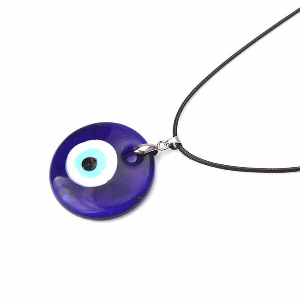 Lucky Friendship Jewelry Gift Turkish Blue Eye Pendant Choker Necklace for Women Amulet Necklace
