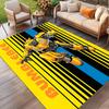 Bumblebee Print Rug, Washable Floor Carpet, For Entryway Dorm Laundry Room Office Study, Home Decor Birthday Christmas Gift