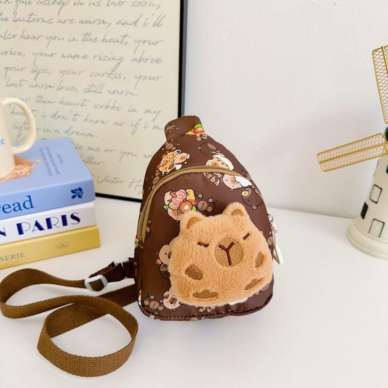 Fun Colorful And Plush Chest Bag For Kids With Adorable Cartoon Print And Lightweight Design For Daily Wear