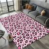 Crystal Velvet Leopard Print Carpet Bedroom Living Room Home Decoration Floor Mat Non-slip Bedside Carpet