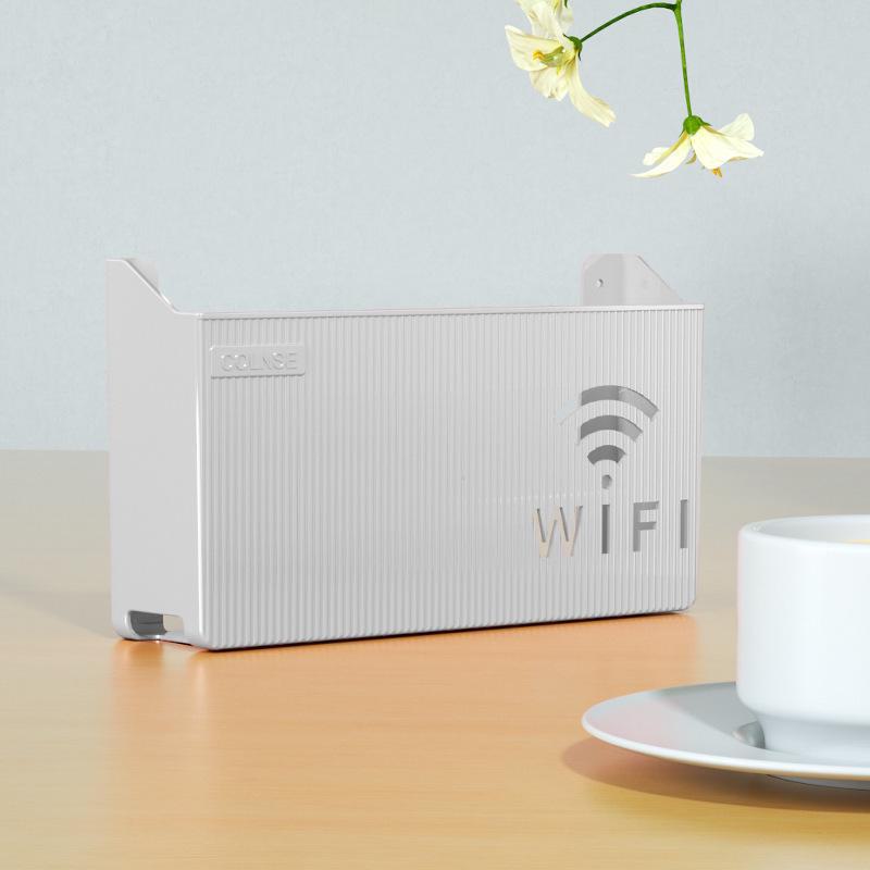 Запатентованное настенное крепление для маршрутизатора WiFi, ящик для хранения без отверстий для гостиной