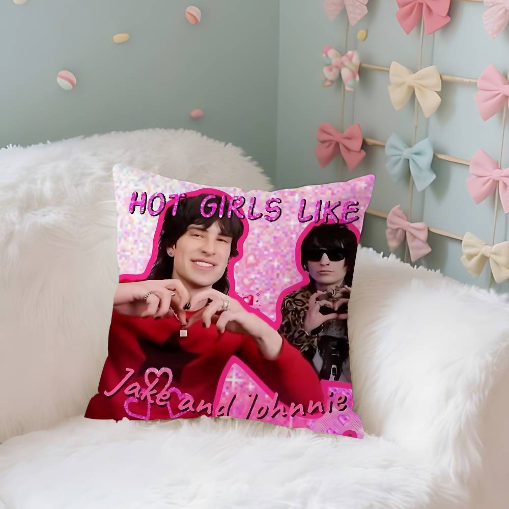 Cool HJake WebberJohnnie GGuilbertS Case Plush Fabric Soft Pillowcase Double Sided Print Cushion Cover Household Gifts