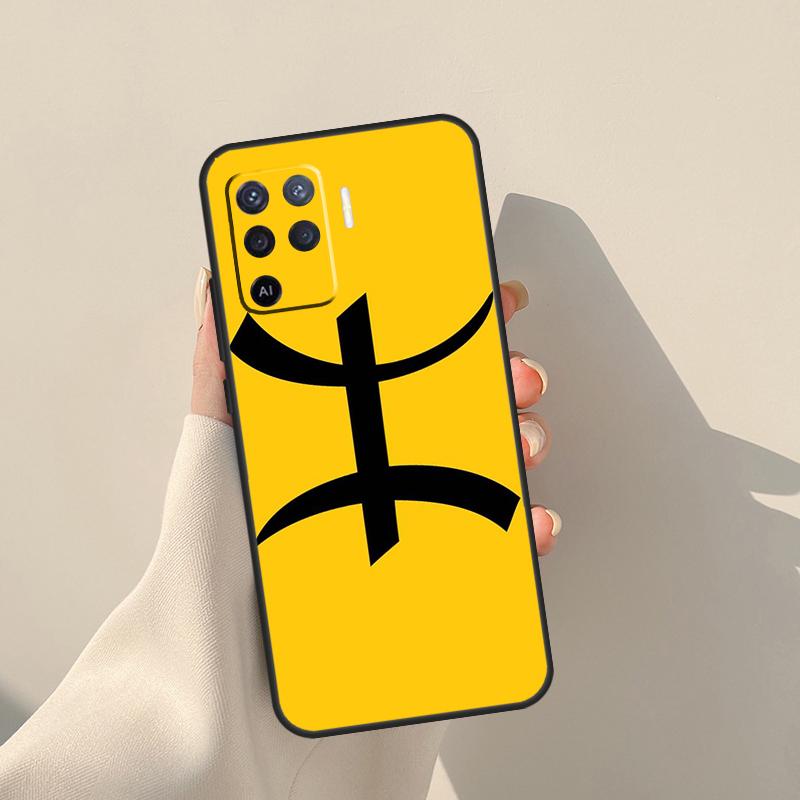 Amazigh Berber Symbol Case For Oppo A17 A57 A77 A60 A80 A40 A18 A38 A58 A78 A98 A96 A76 A16 A94 A74 A54 A15 A5 Pro