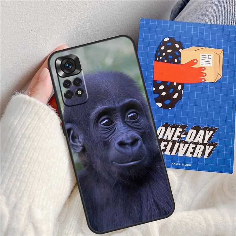 Monkey Gorilla Ape Baby Funda For Xiaomi Redmi 14C 10C 12C 13C Redmi Note 14 Pro 9 10 11 12 10S 11S 12S 13 Pro Case