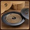 Sandalwood Plate Deer Lid Backflow Incense Holder Retro Zinc Alloy Hollow Fragrance Censer Lucky Deer Incense Burner Home Decor