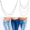 Хип-хоп панк украшения джинсы украшения брюки украшение цепочка для брюк цепочка на талию цепочка брелок