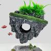 Подвесной островной аквариум Декоративный креативный плавающий камень Моделирование растений Пещеры Изделия ручной работы Украшения Аксессуары для аквариума