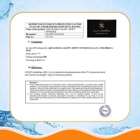 Aqualogica Glow+ Dewy Sunstick с папайей и витамином C - 20 г, Spf 30, Spf 50, все