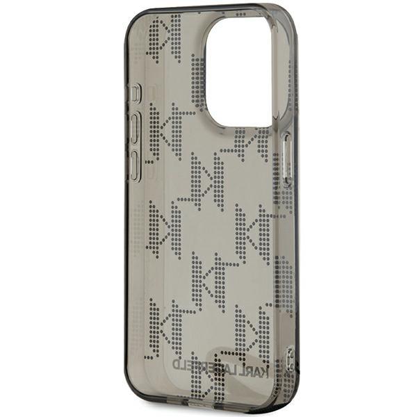 Karl Lagerfeld KLHCP15XHKDPNSK iPhone 15 Pro Max 6.7" black/black hardcase IML Mono KL Pattern & Cord