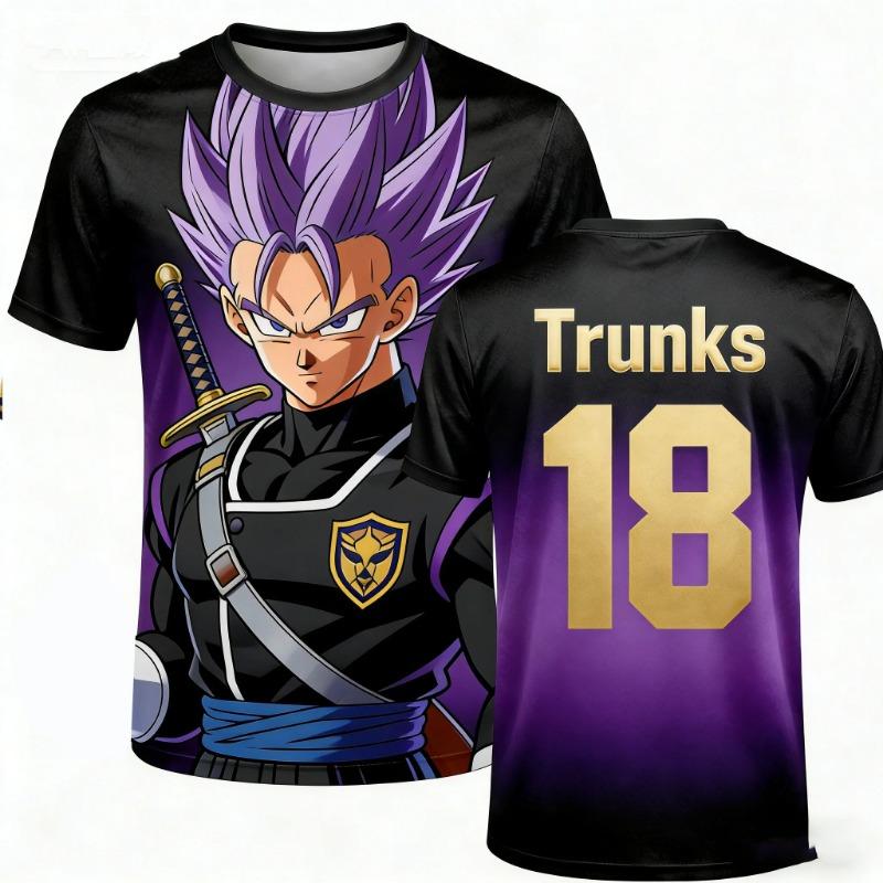 Новая аниме-футболка Dragon Ball 2026, 3D-печать, стильный дизайн