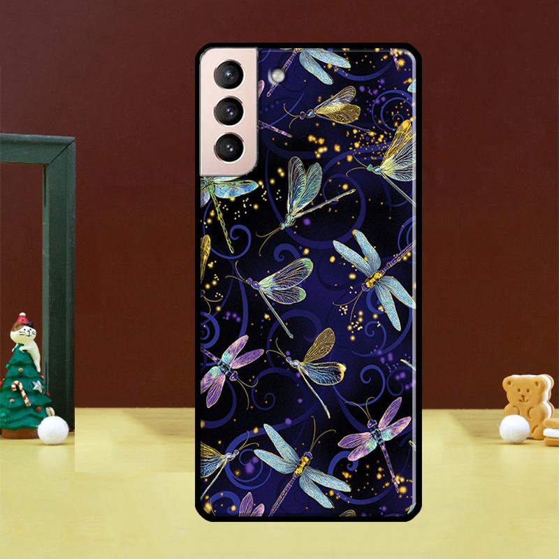 Чехол-Арт с изображением Стрекозы для Samsung Galaxy S23 S22 Ultra S21 Ultra S21 FE S9 S10 Note 10 Plus S20 FE Задняя крышка