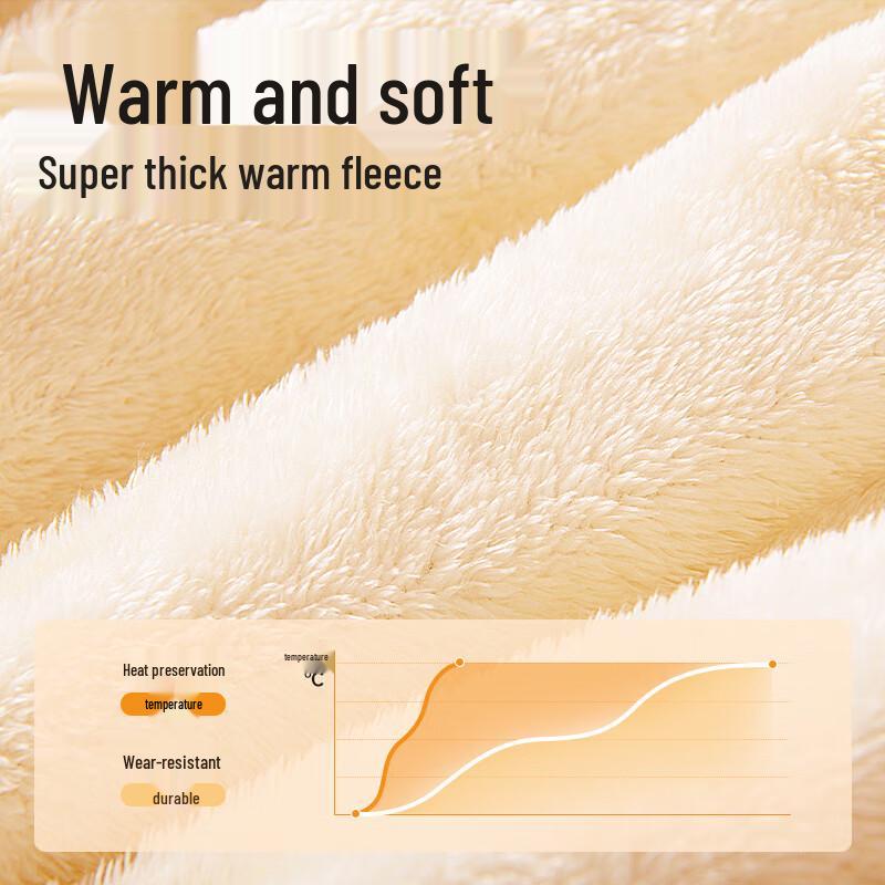 MINISO Men's Winter Plush Lined Baseball Jacket