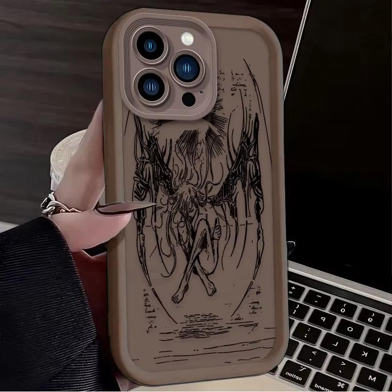 Ретро Богиня Панк Ангел Чехол для Телефона Для iPhone 17 Air 16 e 15 14 13 12 11 Pro Max Plus Mini SE 2020 2022 Funda Coque