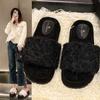 2024 New Winter Women's Slippers Thick-soled Fashionable Casual Warm Cotton Slippers Flat-soled Fashionable Home Cotton Shoes