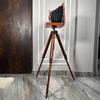 Classic Design Camera with Wooden Tripod Retro Home Style