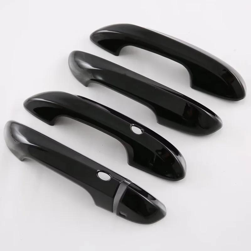 Car Door Handle Cover For MG MG3 Hybrid 2024 2025 ABS Carbon Fiber Black Trim Sticker Protector Styling Auto Accessories