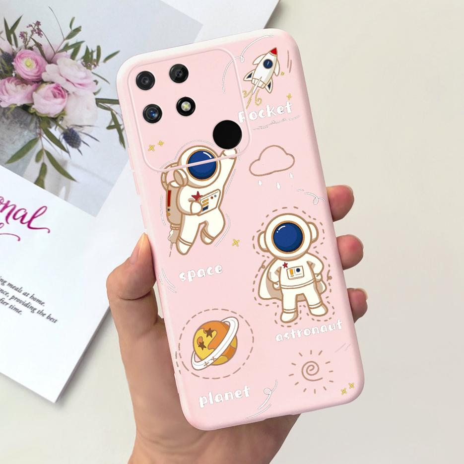 Чехол для Realme Narzo 50A RMX3430 Милый мультяшный чехол Мягкий силиконовый чехол для телефона Для Realme Narzo 50i Narzo50A Prime Fundas Coque
