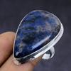 Natural Sodalite Gemstone Handmade 925 Sterling Silver Jewelry Ring Size 9 Q2Q52