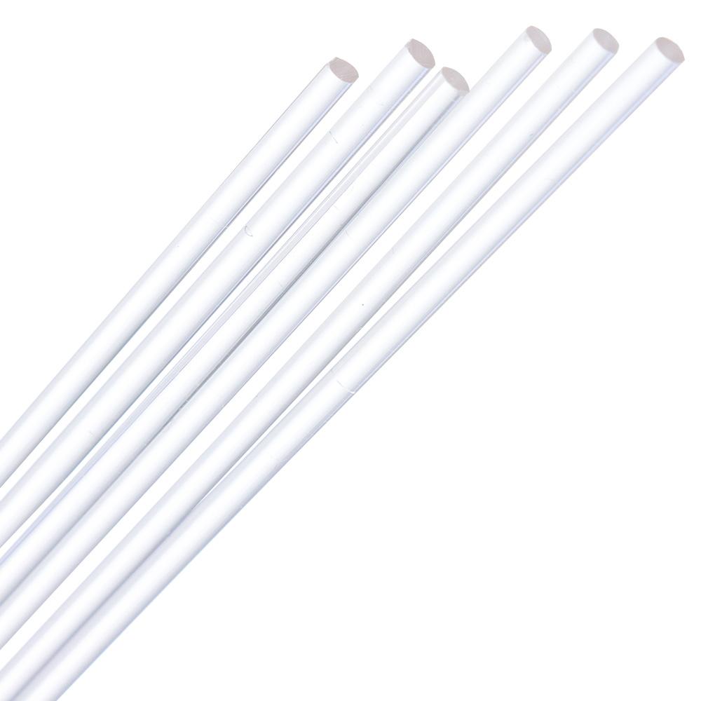 6 шт. прозрачный акриловый круглый стержень диаметром 2 мм, длиной 8 дюймов, аксессуары для декора своими руками, поделки своими руками